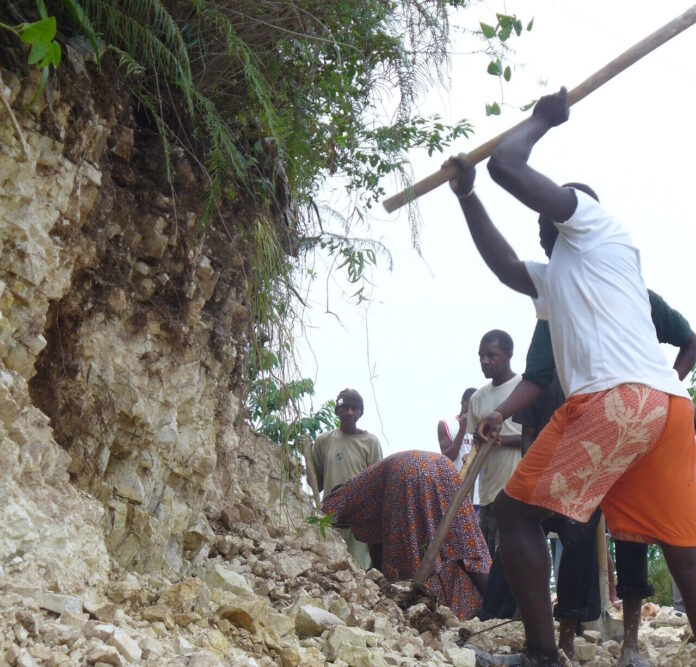 Work_on_Louseau,_Haiti_community_road_project (1) Haiti_community