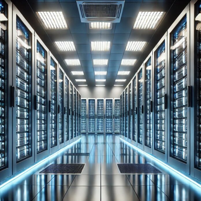 DALL·E_2025-01-31_21.58.22_-_A_realistic_image_of_the_interior_of_a_modern_data_center._The_scene_features_long_rows_of_tall,_sleek_server_racks_filled_with_blinking_LED_lights._T (1) (1) Data Center